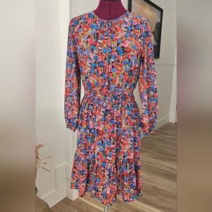 J. Crew Colorful Knee Length Dress Size XS